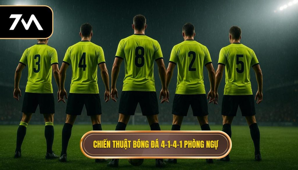 Chiến thuật bóng đá 4-1-4-1 phòng ngự