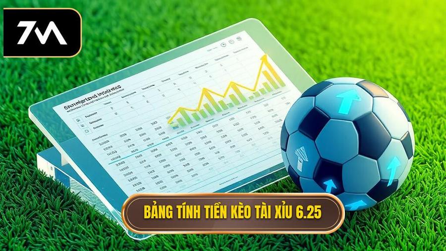 Bảng tính tiền kèo tài xỉu 6.25