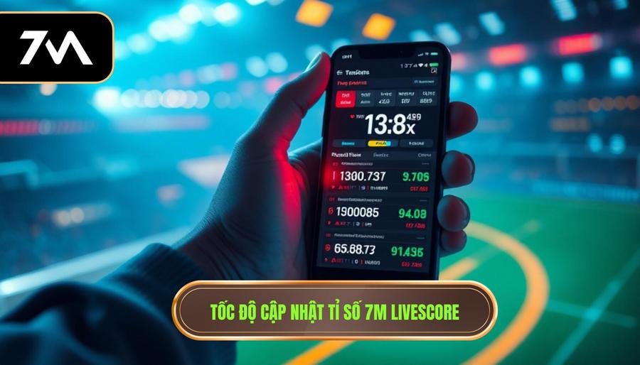 Tốc độ cập nhật tỉ số 7m livescore