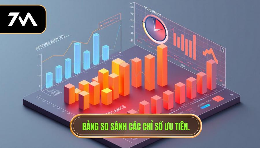 Bảng so sánh các chỉ số ưu tiên.