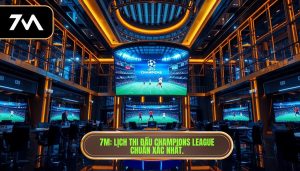 7M_ Lịch thi đấu Champions League chuẩn xác nhất.